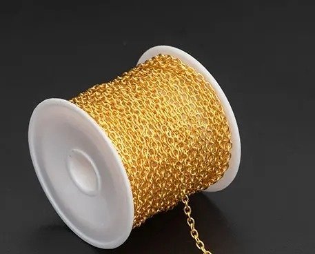 Golden Metal Chain 10MM (MG3021) - 10MTR