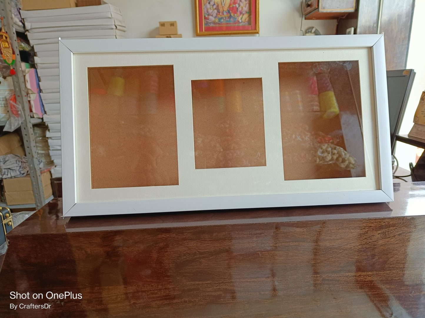 Shadow Box Glass Frame with Mount – 12*18 inch (White)