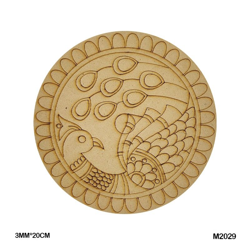 MDF Cutout Mandala Engrave (M2029) – 20CM