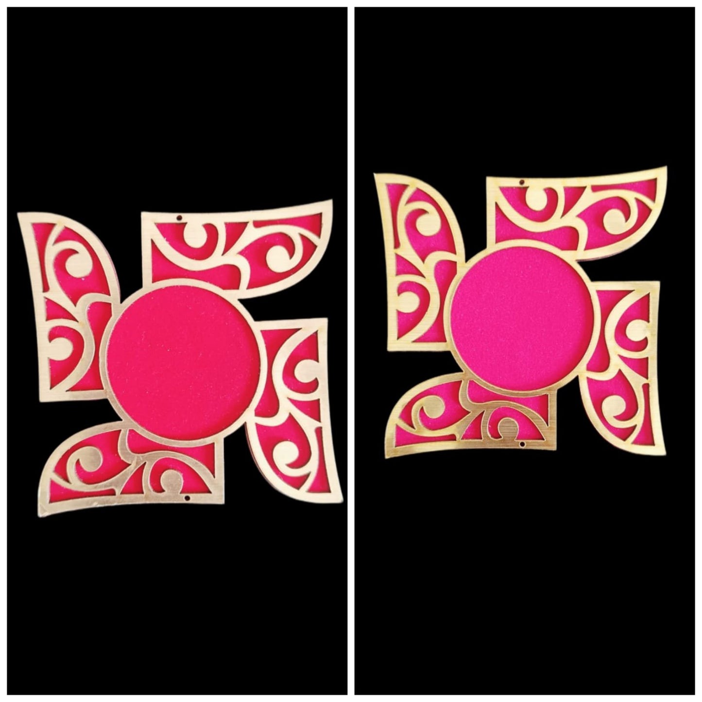 MDF Acrylic Swastik (3.75inch) - 1pc