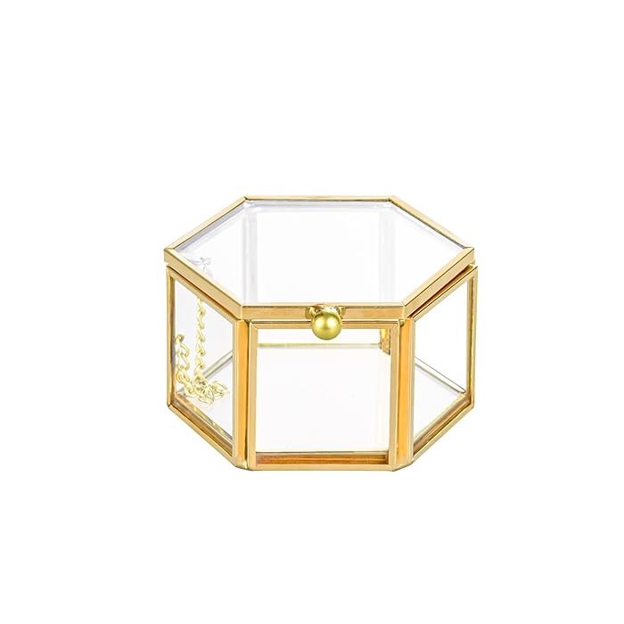 Vintage Glass Box Set for Ring – FREE SHIPPING – 2 pieces