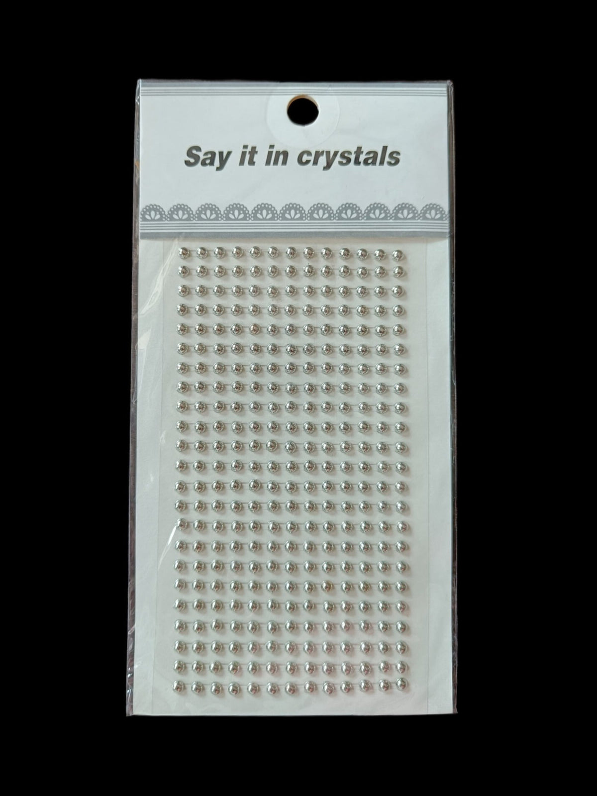 Silver Pearl Sticker (Small) - 1pc