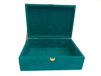 Suede Trunk Box (Sea Green) - 10*7inch