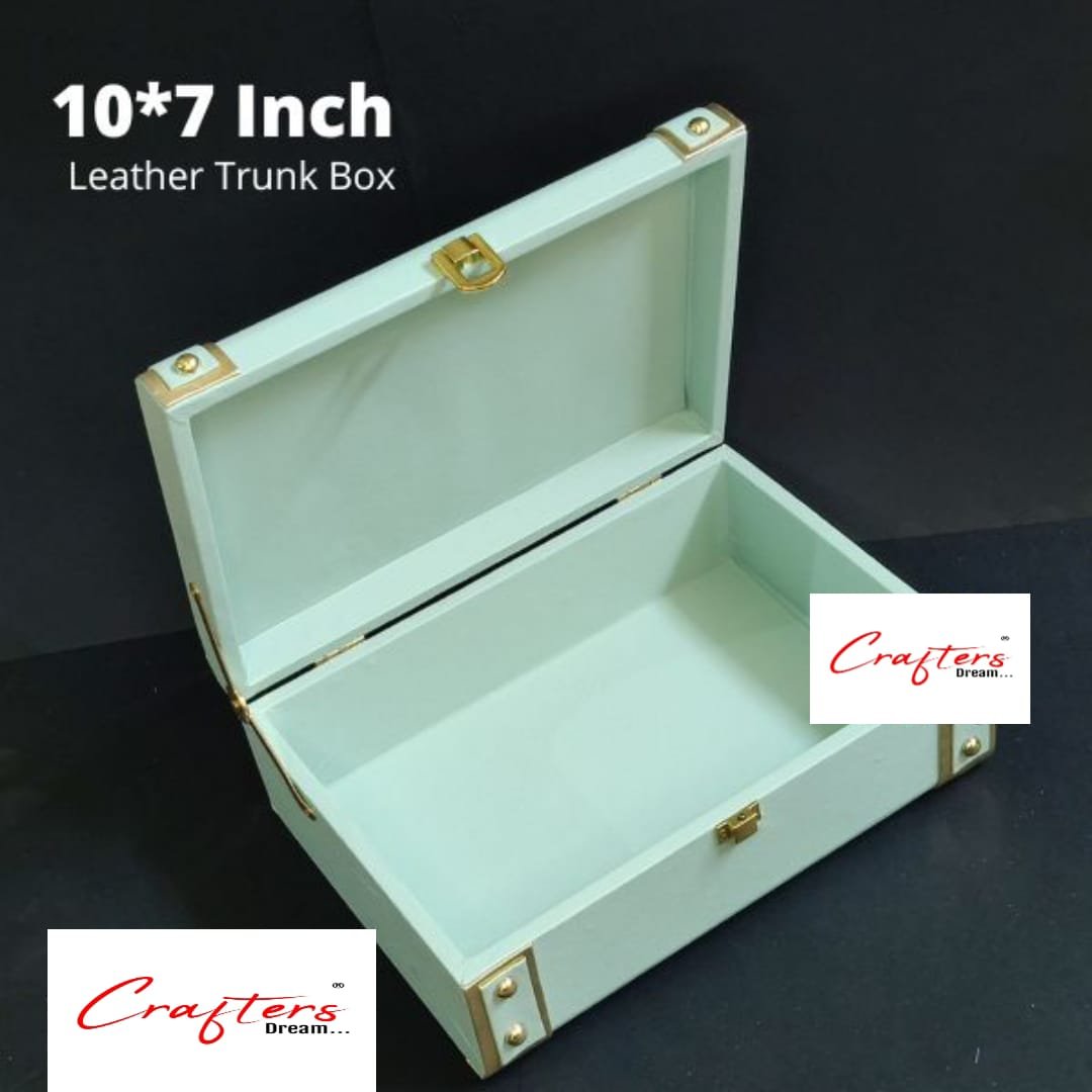 Leather Trunk Box (Mint Green) – 8*6inch