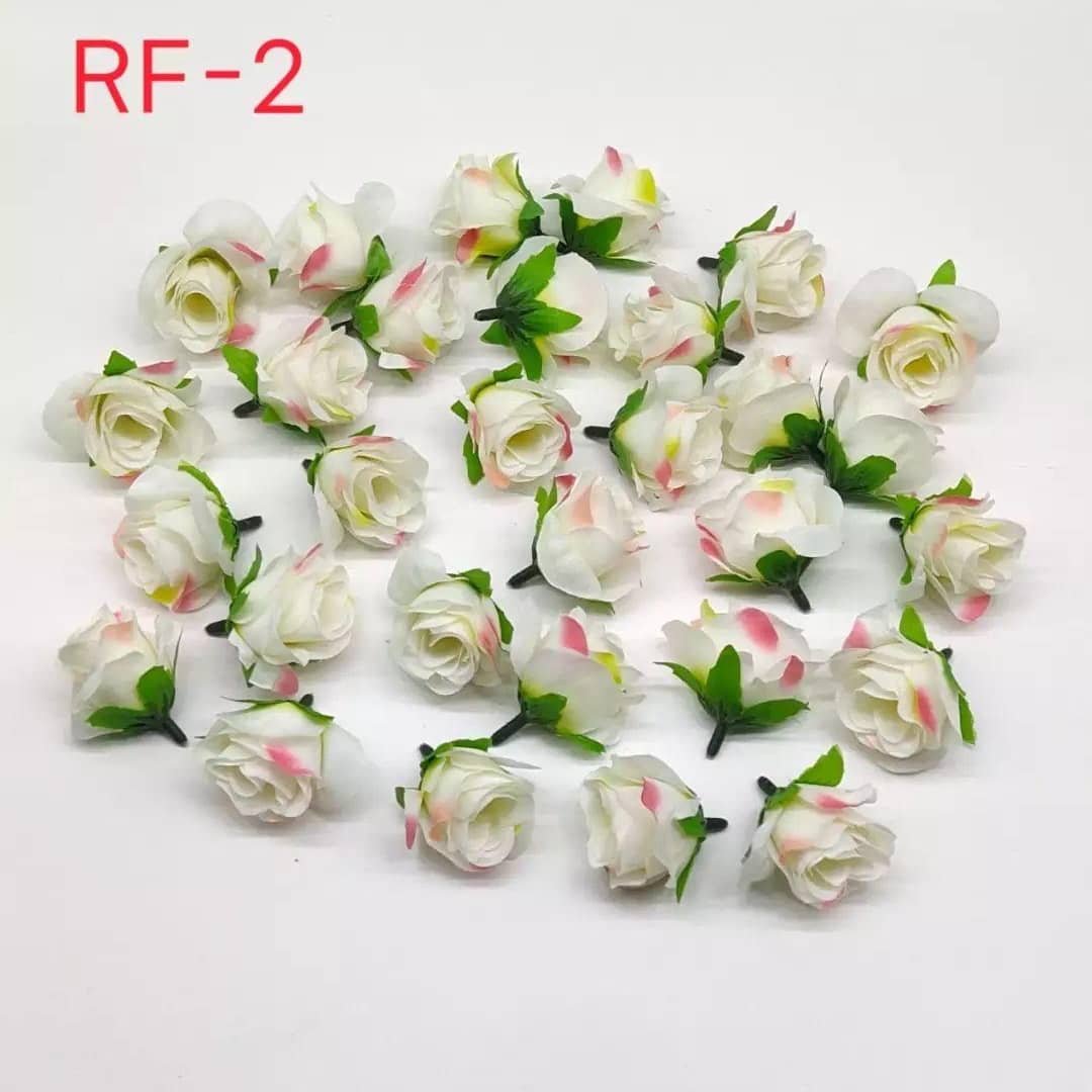Cream Pink Artificial Flower-10pc/Pack