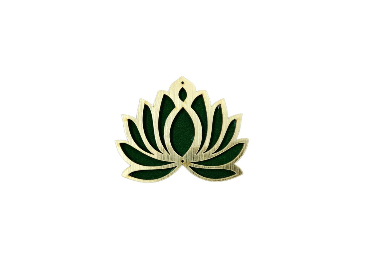 Dark Green Lotus (3inch) - 10pcs