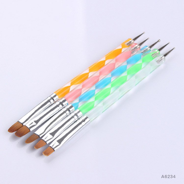 Emboss Tool with Brush Acrylic 2 Side - 5pc