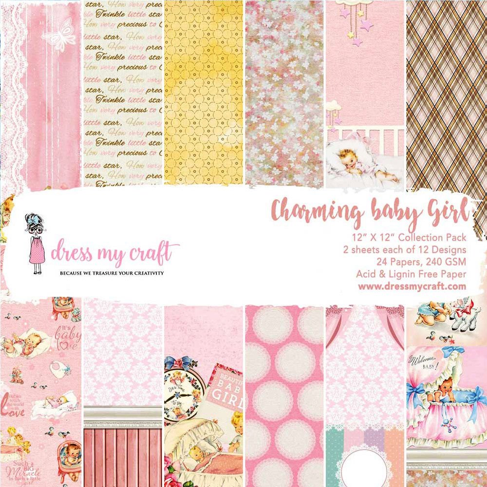 Charming Baby Girl - 12*12'' Paper PAD
