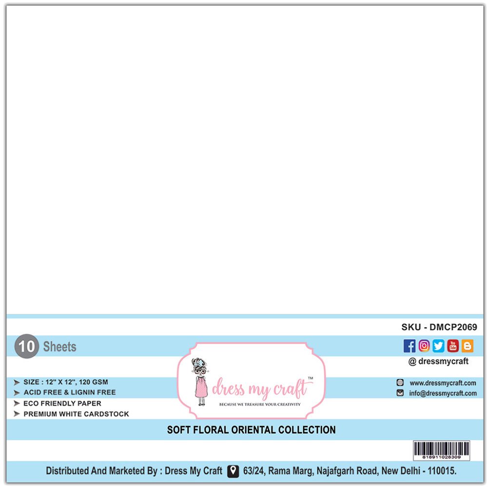 Soft Floral Oriental Collection - 120 GSM