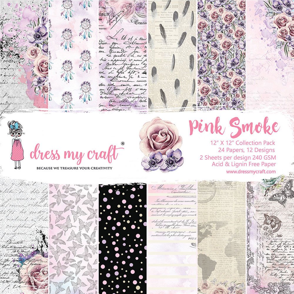 Pink Smoke - 12*12" Paper Pad
