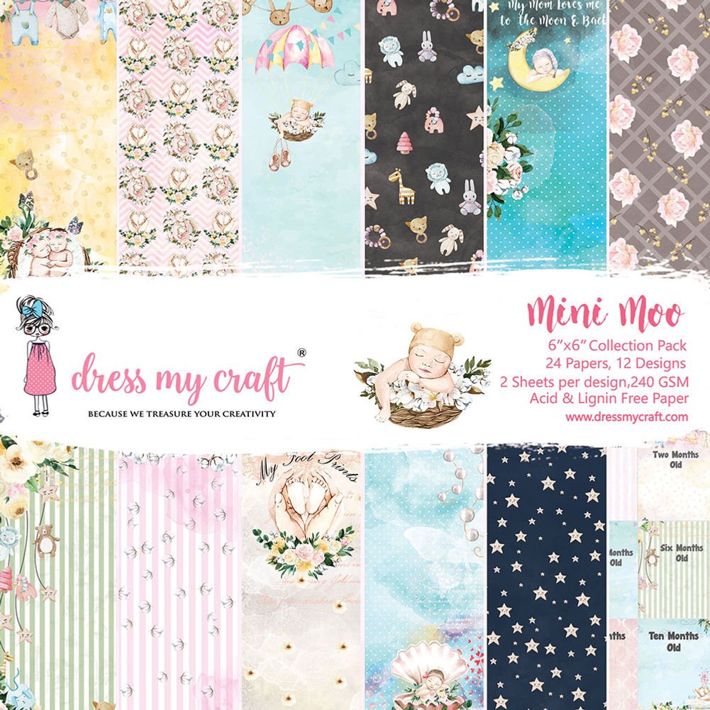 Mini Moo - 6*6 inch - Paperpack