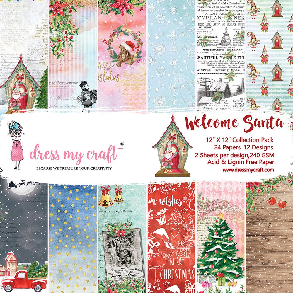 Welcome Santa -12*12'' Paper Pad