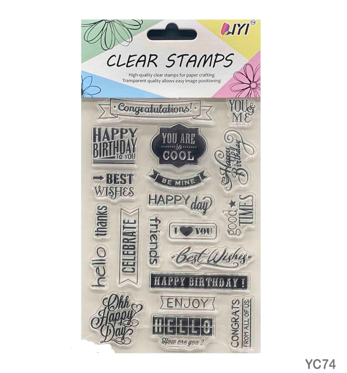 Clear Stamps YC74
