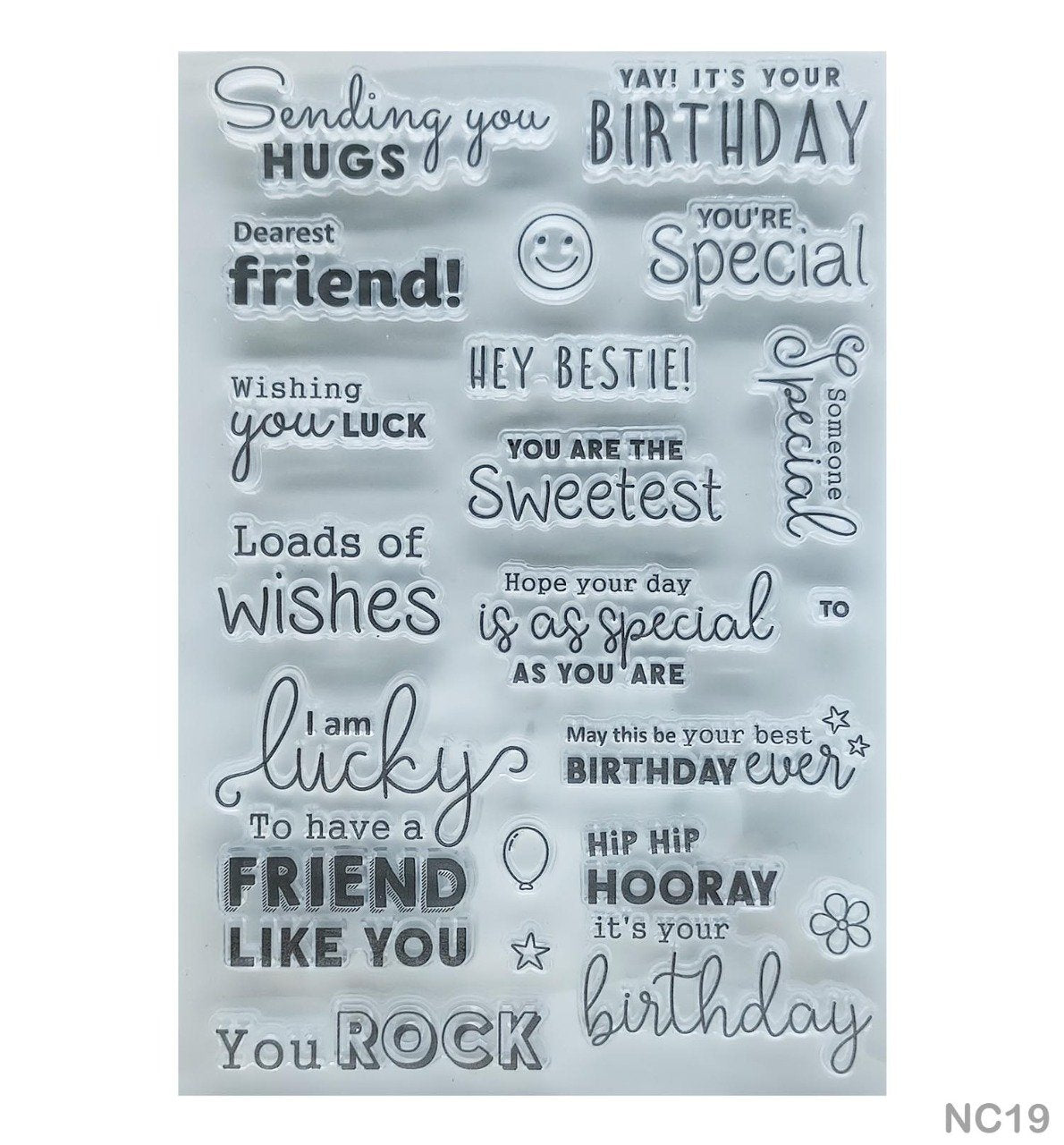Clear Stamps NC19