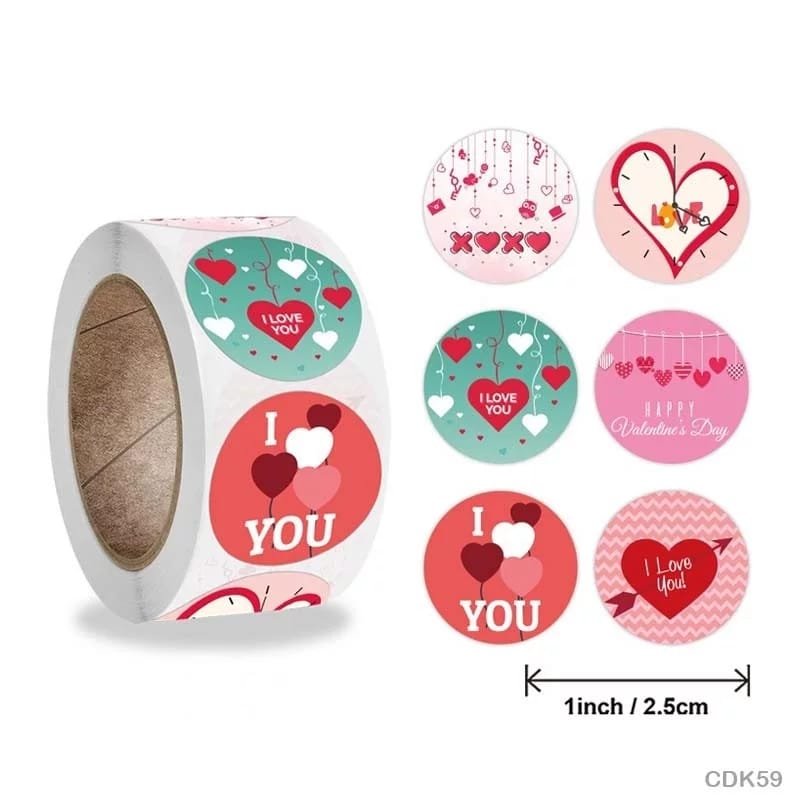Love Sticker - 500 Pieces each roll - CDK59