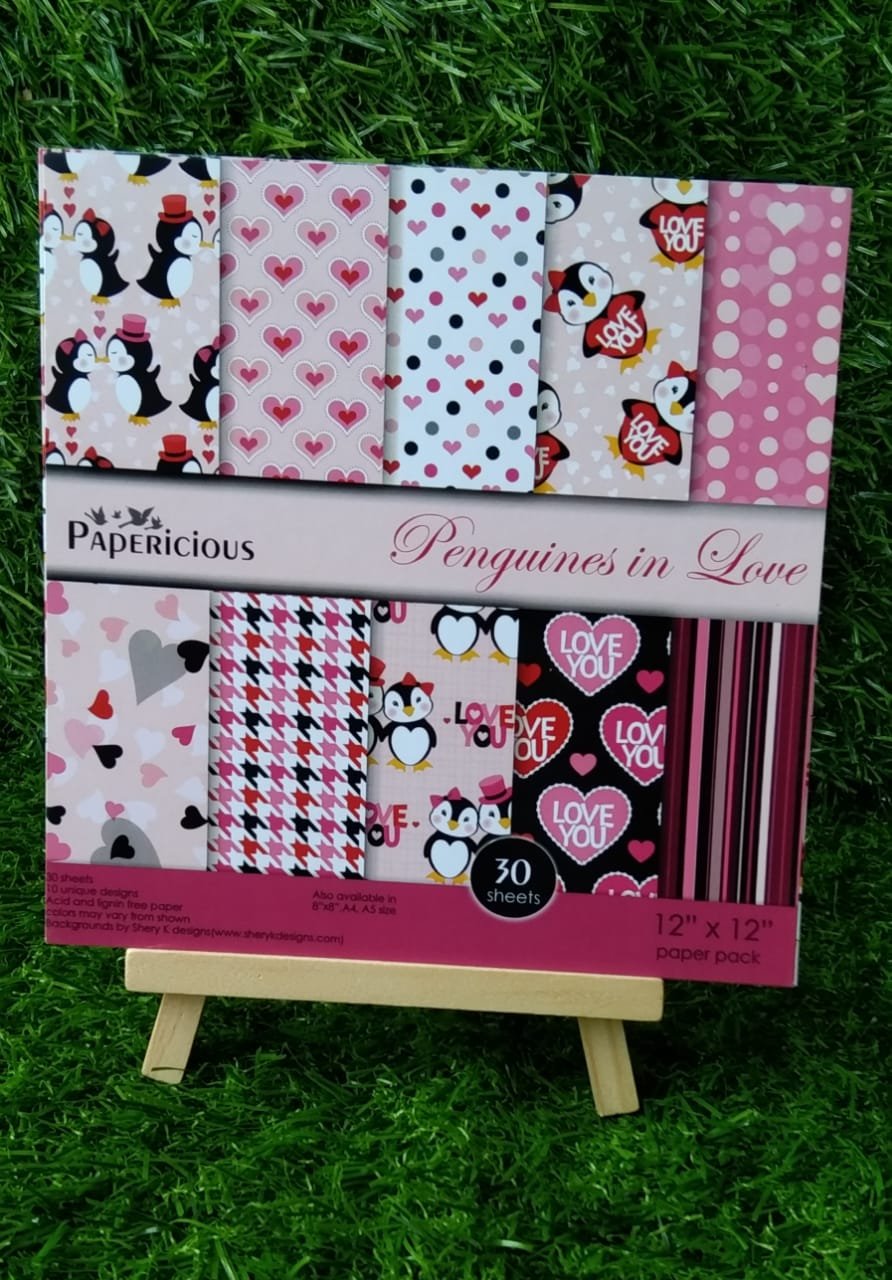 Penguines in Love - 6*6 inch - Paperpack