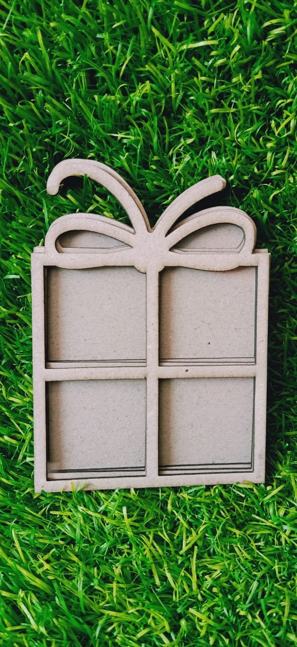 Gift Box – Papericious- Ready To Use- 3D Shaker Chippis