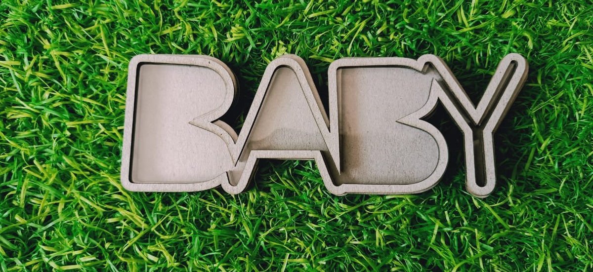 3D Shaker Chipboards- Mono Baby
