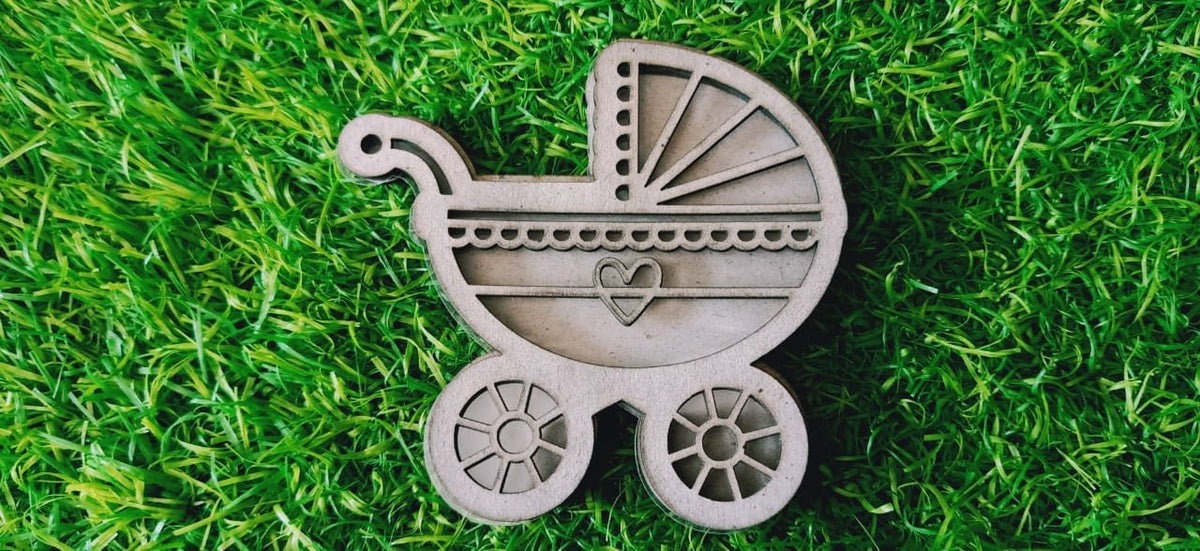 3D Shaker Chipboards-Baby Crib