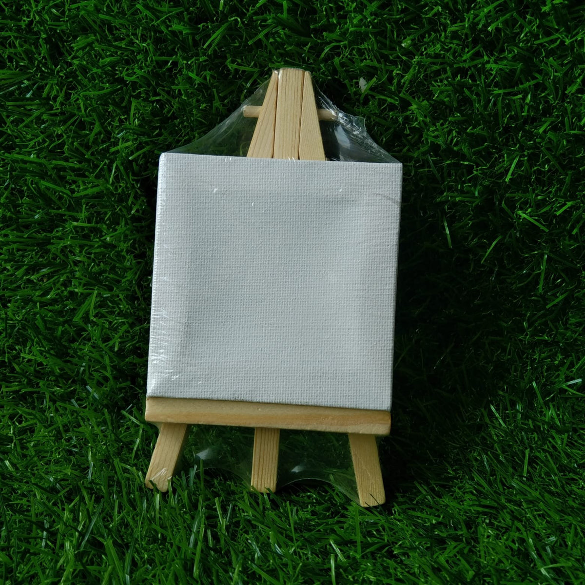 Mini Canvas and Easel Set- 8*8 cm- 1 piece