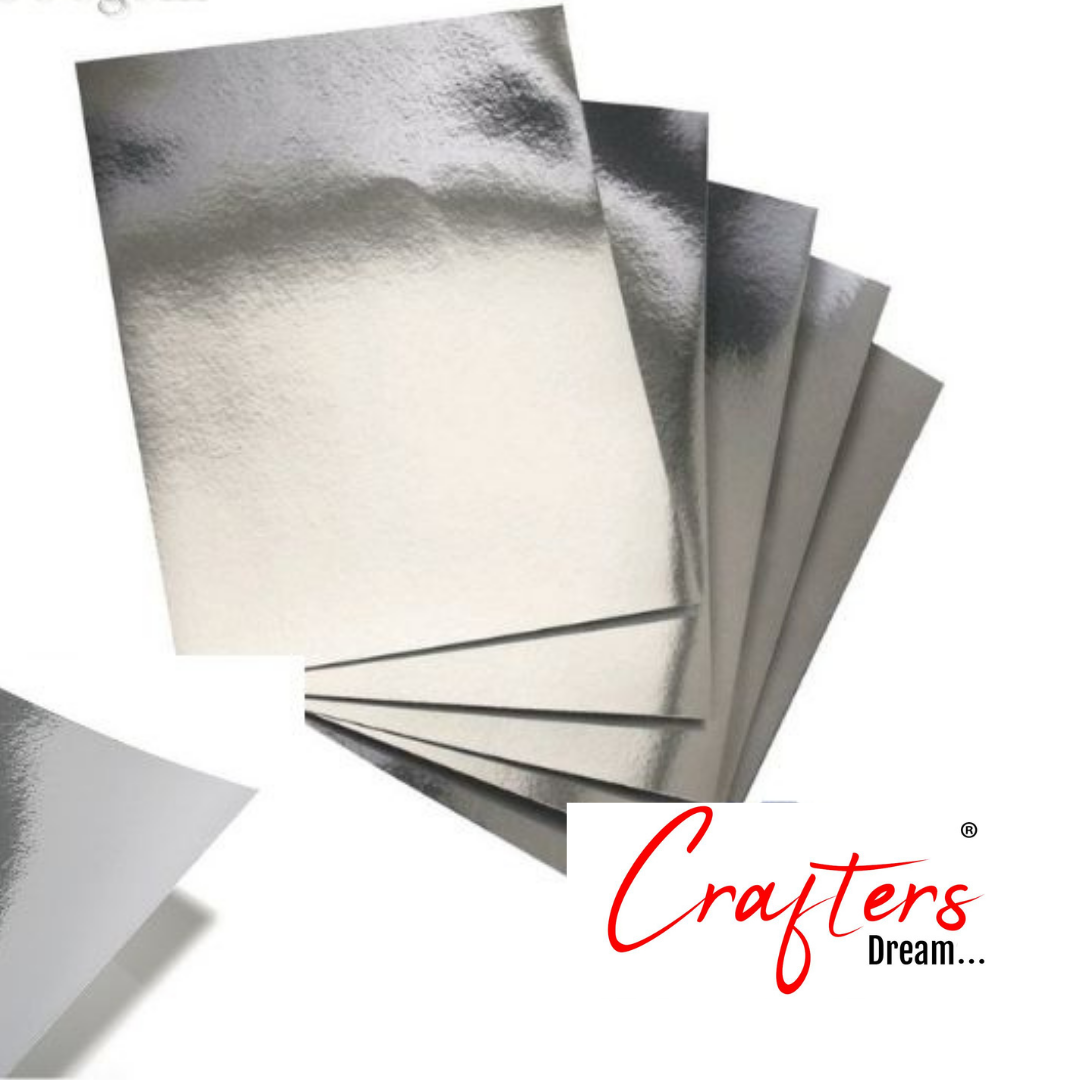 A3 Silver Mirror Cardstock - 320GSM