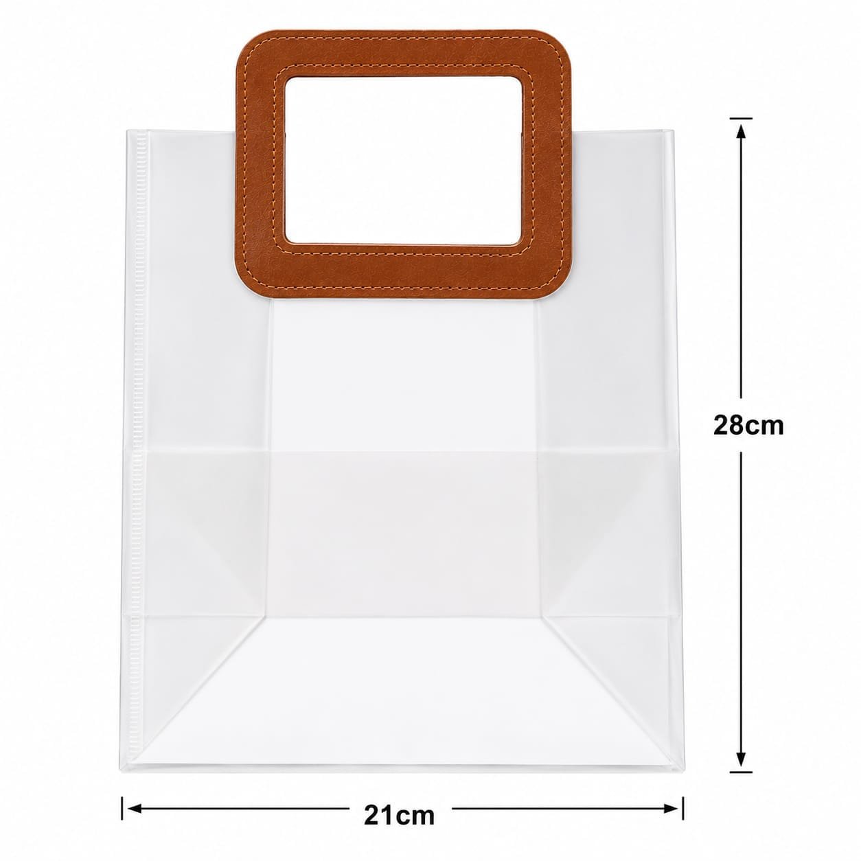 TRANSPARENT PVC GIFT BAG 21X22X11CM (MAKPLBG06) - 1pc