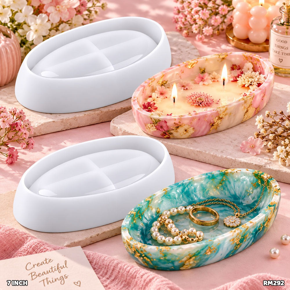 Oval Bowl Silicone Mould 7inch - 1pc