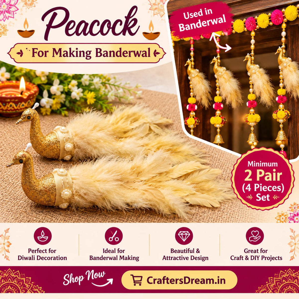 Peacock (Set of 2pair)