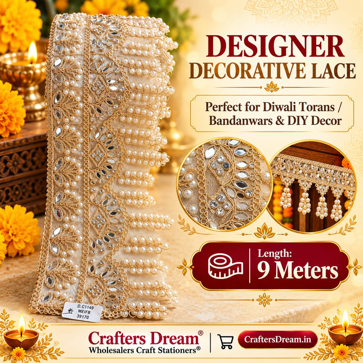 Designer Lace (No104) - 9metre
