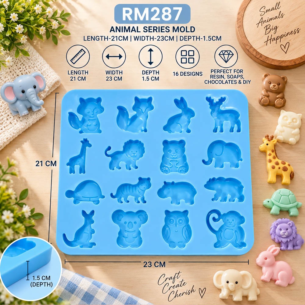 Animal Silicon Mould (RM287) - 1pc