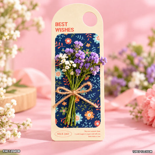 Flower Holder Card Blue (FHC1204DB) - 12pc
