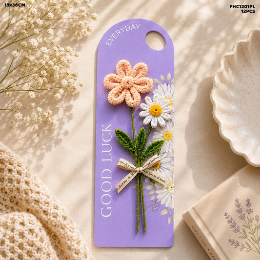Flower Holder Card Purple (FHC1201PL) - 12pc