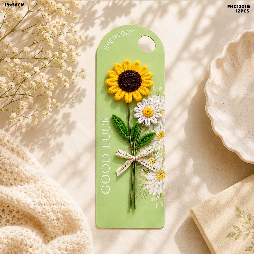 Flower Holder Card Green (FHC1201G) - 12pc