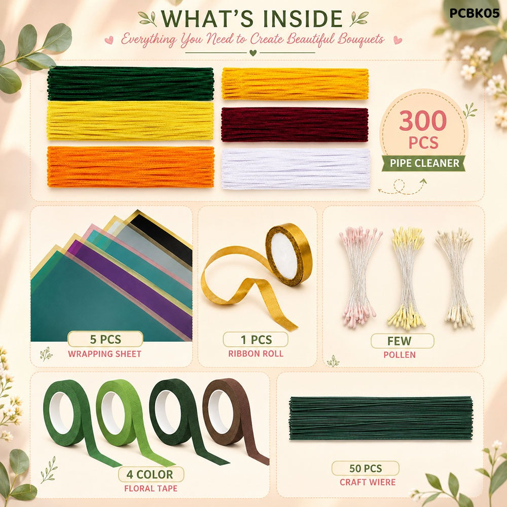 DIY Pipe Cleaner Bouquet Kit (PCBK05)