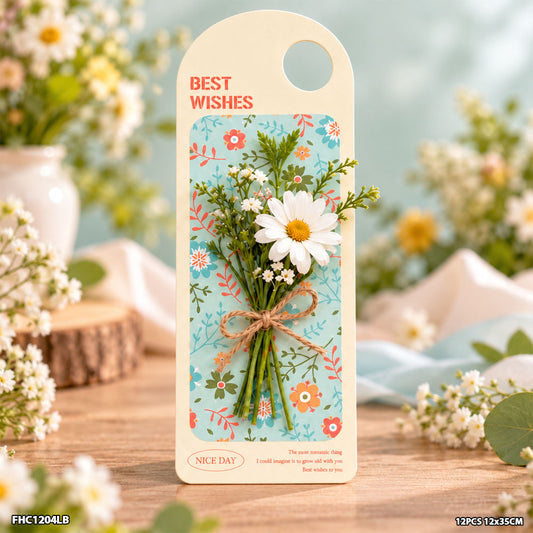 Flower Holder Card L Blue (FHC1204LB) - 12pc