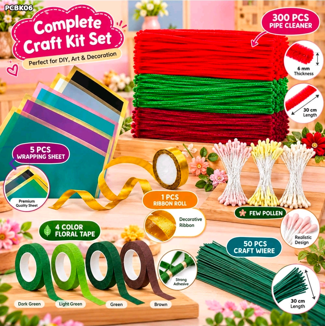 DIY Pipe Cleaners Bouquet Kit (PCBK06)