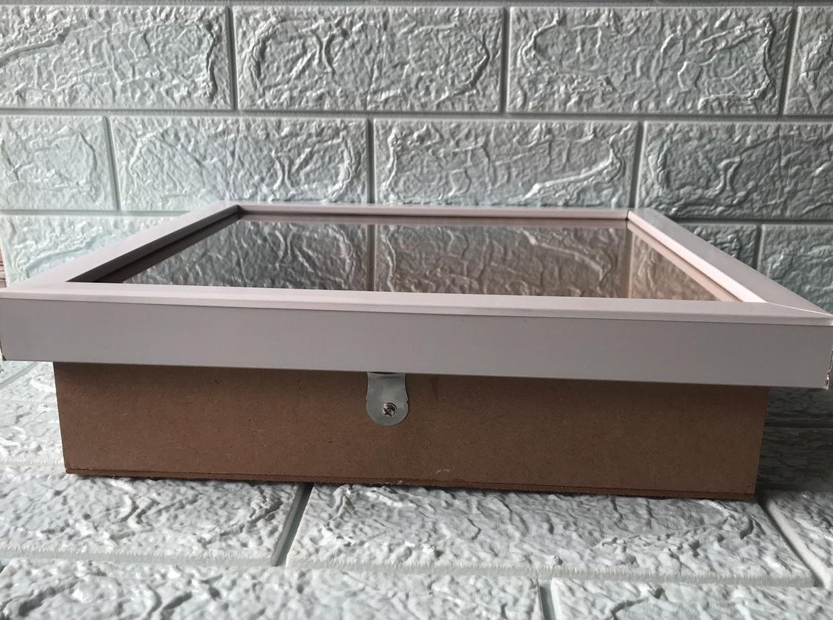 Shadow Box Glass Frame – 12*12 (White)