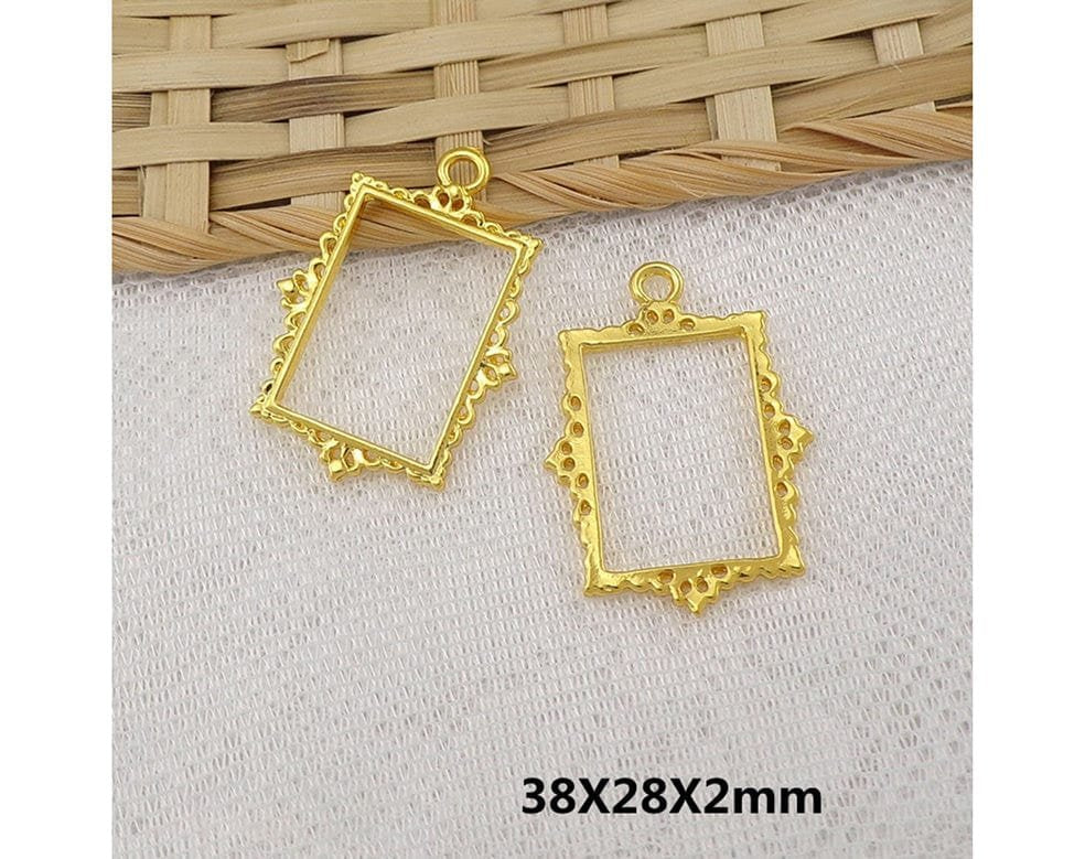 Gold Photo Frame A Bezels (BZ071) - 5pc