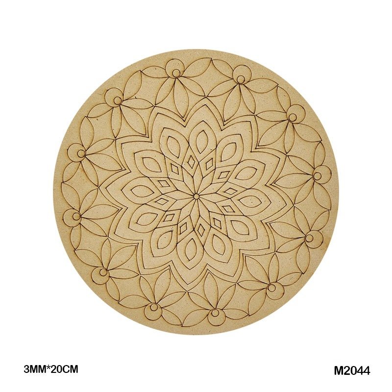 MDF Cutout Mandala Engrave (M2044) – 20CM
