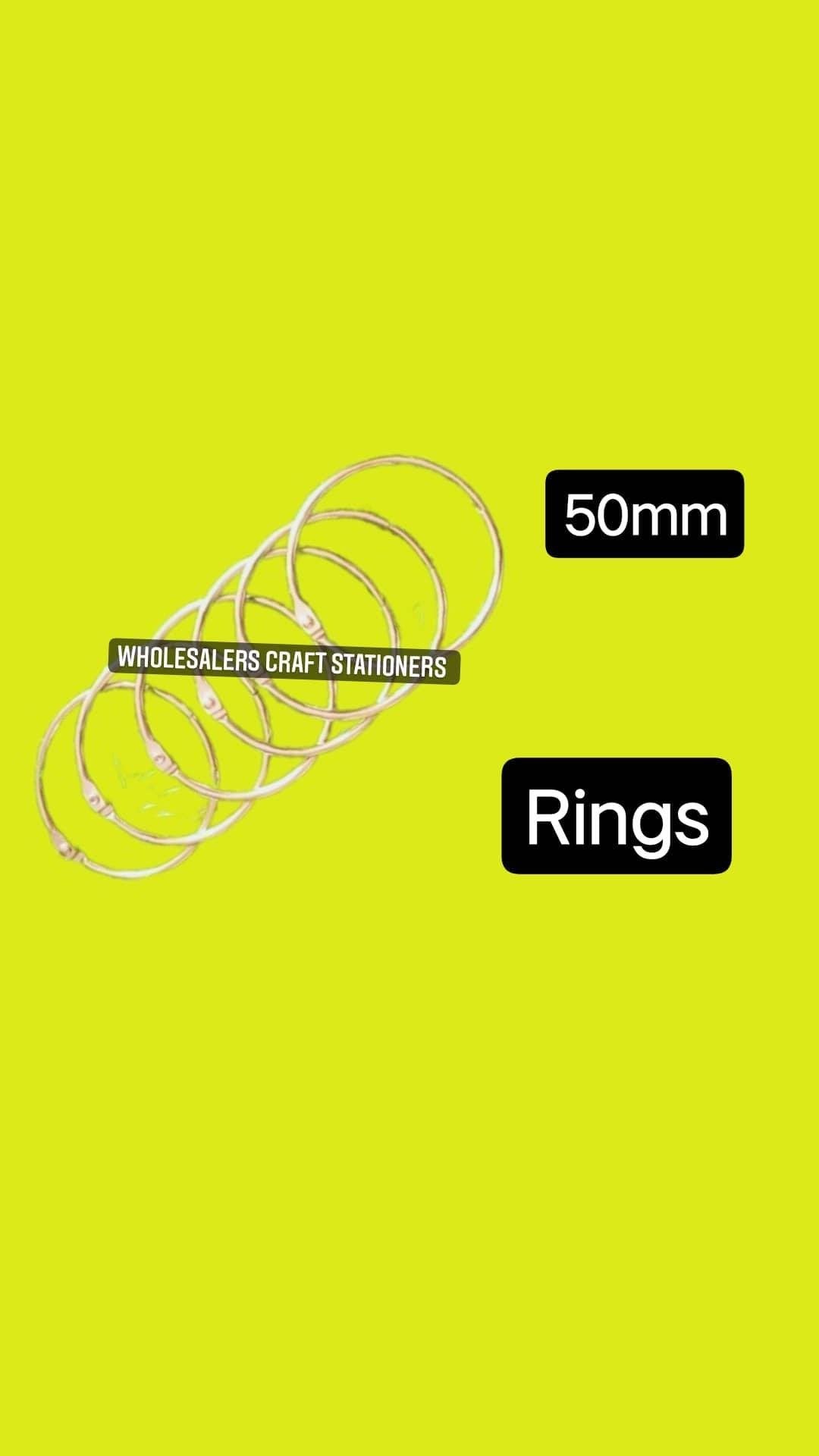 Scrapbook rings