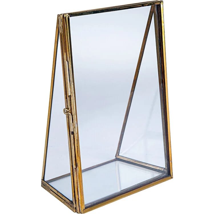 Vintage Glass Tabletop Photo Frame - 1pcs