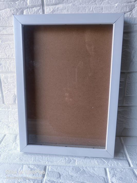 Shadow Glass Frame – 11*13 inch (White)