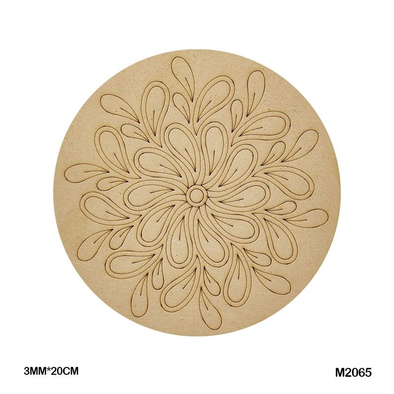 MDF Cutout Mandala Engrave (M2065) – 20CM