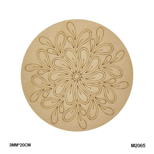 MDF Cutout Mandala Engrave (M2065) – 20CM