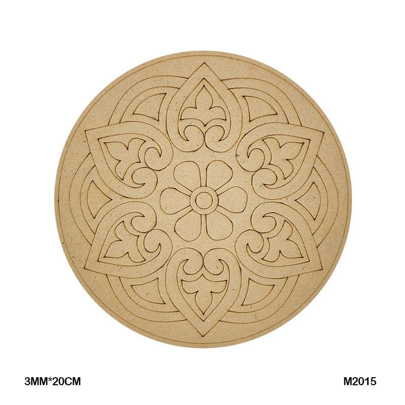 MDF Cutout Mandala Engrave (M2015) – 20CM