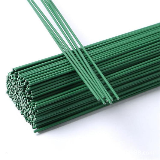 2mm Plastic Coated Green Stem Wire - 1kg
