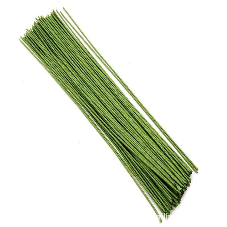 Thin Paper Coated Light Green Stem Wire (Gauge Wire) 1mm - 100Gram
