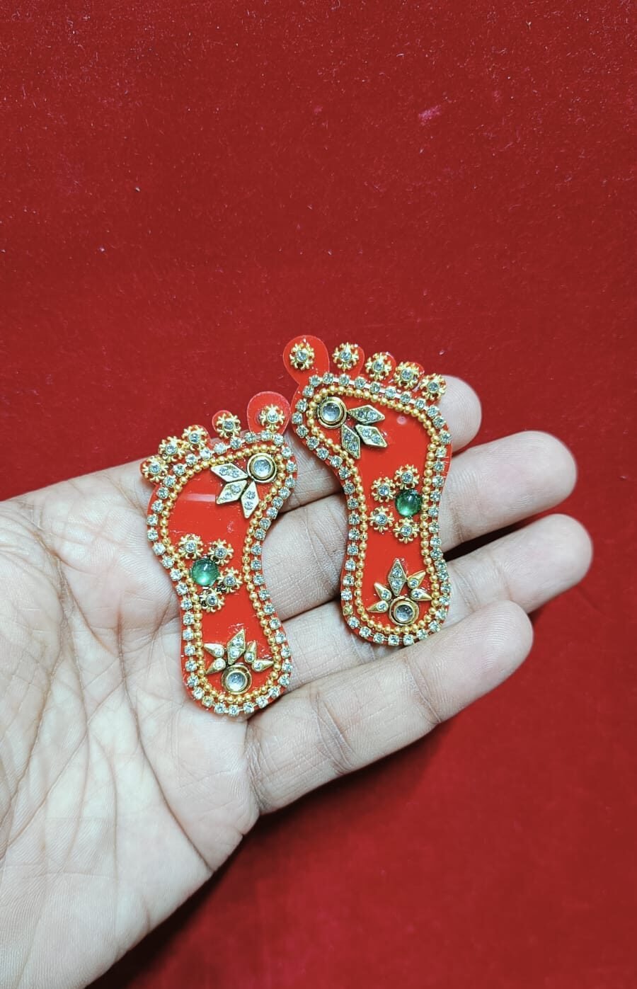 Laxmi Stone Charan - 1pair (2.5inch)