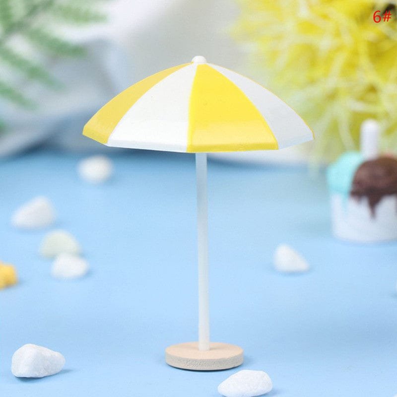 Beach Sun Yellow Umbrella Miniature (1480250) - 1pc