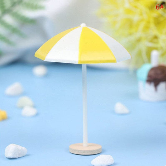 Beach Sun Yellow Umbrella Miniature (1480250) - 1pc